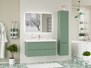 Мебель для ванной Brevita Victory 105 подвесная зеленый