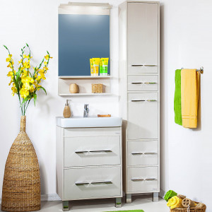 Мебель для ванной Бриклаер Чили 60 светлая лиственница