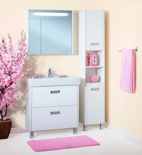 Мебель для ванной Бриклаер Палермо 80/2 напольная, с 2 ящиками