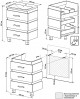 Тумба с раковиной Бриклаер Техас 60 дуб кантри, венге — рис. 7
