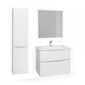 Мебель для ванной Jorno Slide 75 подвесная белая