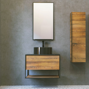 Мебель для ванной Jorno Steal 75