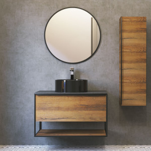 Мебель для ванной Jorno Steal 90