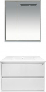 Мебель для ванной Misty Барселона 75 белая эмаль