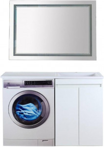 Мебель для ванной Misty Фостер 70 напольная прямая с раковиной над стиральной машиной Гавана 130 R