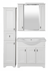 Мебель для ванной Misty Лувр 85 белая