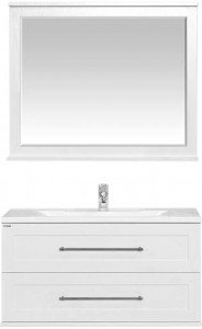 Мебель для ванной Misty Марта 100 подвесная белая фактурная