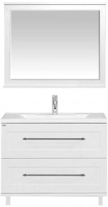 Мебель для ванной Misty Марта 80 напольная белая фактурная