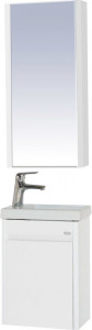 Мебель для ванной Misty Мини 40 прямая, подвесная, белая