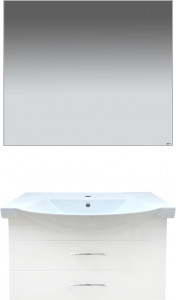 Мебель для ванной Misty Монро 95 подвесная, белая