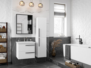 Мебель для ванной Misty Ненси 60 подвесная белый