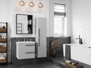 Мебель для ванной Misty Ненси 60 подвесная серый