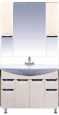 Мебель для ванной Misty Орхидея 105 бежевая эмаль