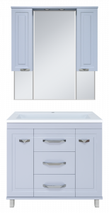 Мебель для ванной Misty Терра 90 серый