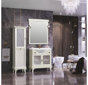 Мебель для ванной Opadiris Борджи 85 слоновая кость