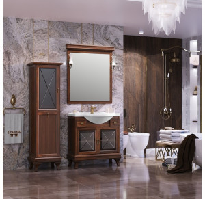 Мебель для ванной Opadiris Борджи 85 светлый орех