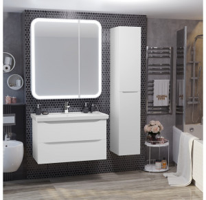 Мебель для ванной Opadiris Элеганс 90 белый матовый