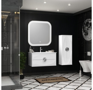 Мебель для ванной Opadiris Ибица 90 белый / хром