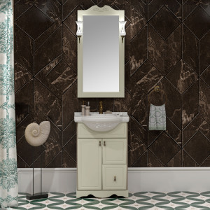 Мебель для ванной Opadiris Клио 50 напольная, слоновая кость