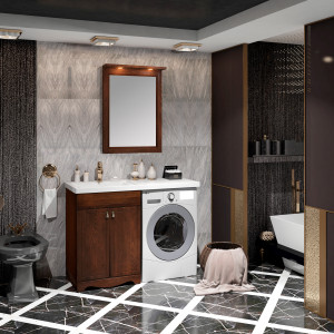 Мебель для ванной Opadiris Клио 56 напольная, орех антикварный