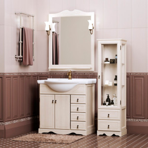 Мебель для ванной Opadiris Клио 80 беленый бук