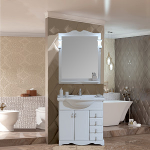 Мебель для ванной Opadiris Клио 85 белая матовая