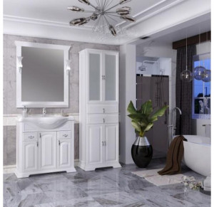 Мебель для ванной Opadiris Риспекто 80 белый матовый