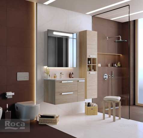 Мебель для ванной Roca Lago 80 светлый дуб