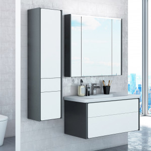 Мебель для ванной Roca Ronda 80 белый глянец, антрацит