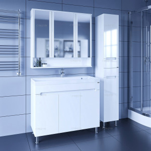 Мебель для ванной СанТа Лондон 100 напольная 3 дверки