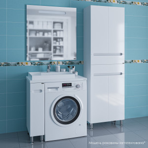 Мебель для ванной СанТа Лондон 19 с раковиной над стиральной машиной, левая