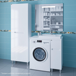 Мебель для ванной СанТа Лондон 29 с раковиной над стиральной машиной R, ящики