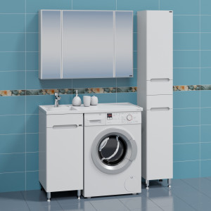 Мебель для ванной СанТа Лондон 39 с раковиной над стиральной машиной Лидер 100