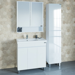 Мебель для ванной СанТа Марс 80 напольная, 3 двери