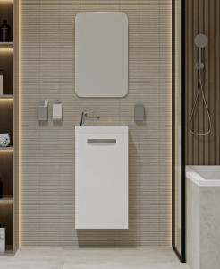 Мебель для ванной Velvex Estea 40.1D, белый матовый