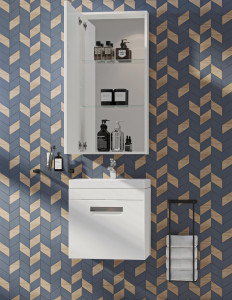 Мебель для ванной Velvex Estea 50.1Y, белый матовый