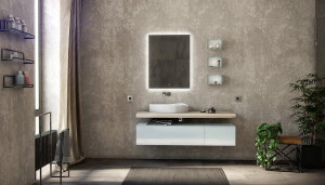 Мебель для ванной Velvex Felay 95 белый глянец