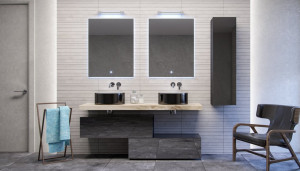 Мебель для ванной Velvex Felay 95 черный глянец