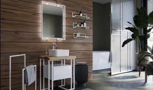 Мебель для ванной Velvex Gelou 45 подвесная белый глянец