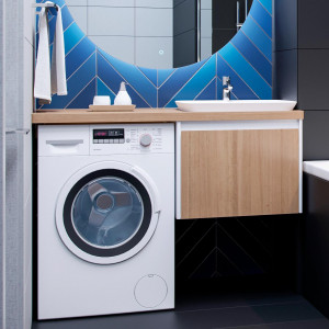 Мебель для ванной Velvex Klaufs 120 с 1 ящиком белый/дерево