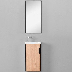 Мебель для ванной Velvex Klaufs 40 подвесная черный/дерево