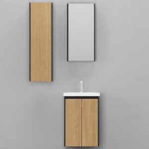 Мебель для ванной Velvex Klaufs 50 подвесная черный/дерево