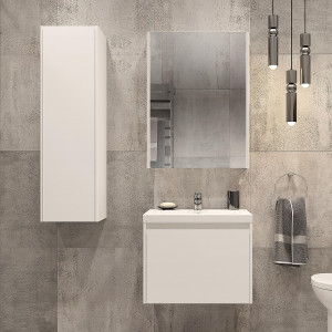 Мебель для ванной Velvex Klaufs 60 с 1 ящиком подвесная белая