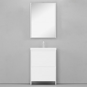 Мебель для ванной Velvex Klaufs 60 с 2 ящиками напольная белая