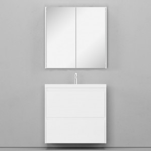 Мебель для ванной Velvex Klaufs 80 с 2 ящиками подвесная белая