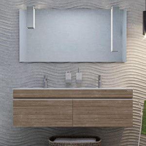 Мебель для ванной Velvex Pulsus 140 подвесная дуб сонома
