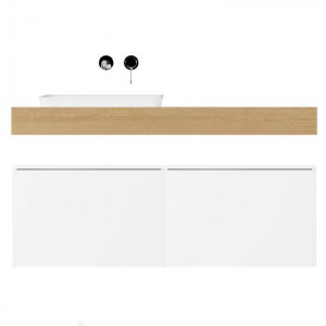 Мебель для ванной Velvex Unit 120 подвесная, белый лед