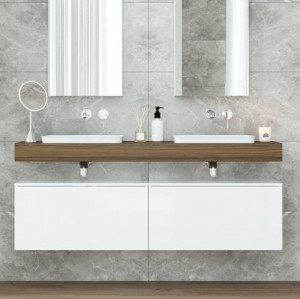 Мебель для ванной Velvex Unit 160x40 подвесная, белый матовый