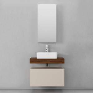 Мебель для ванной Velvex Unit 60x40 подвесная, шёлк шампань