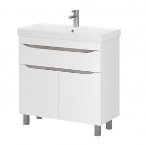 Мебель для ванной Volna Lake 60.2D.1Y напольная белый/бетон светлый